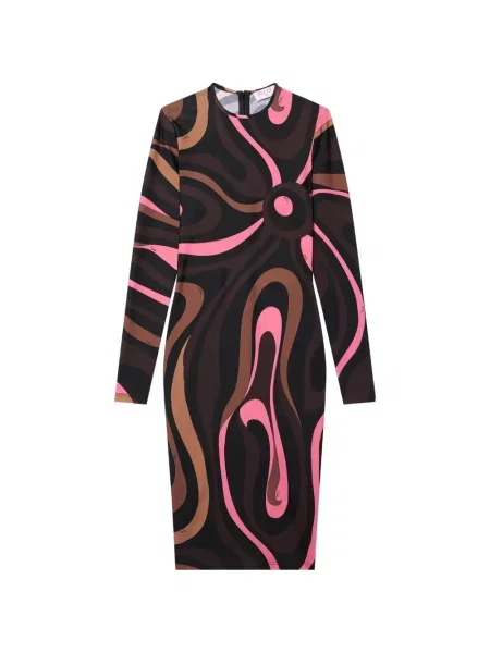 Rochie Pucci cu imagine negru