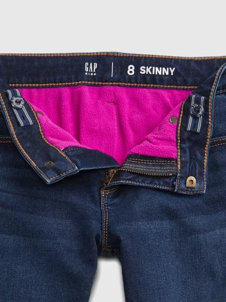 Skinny fit traperice Gap bijela