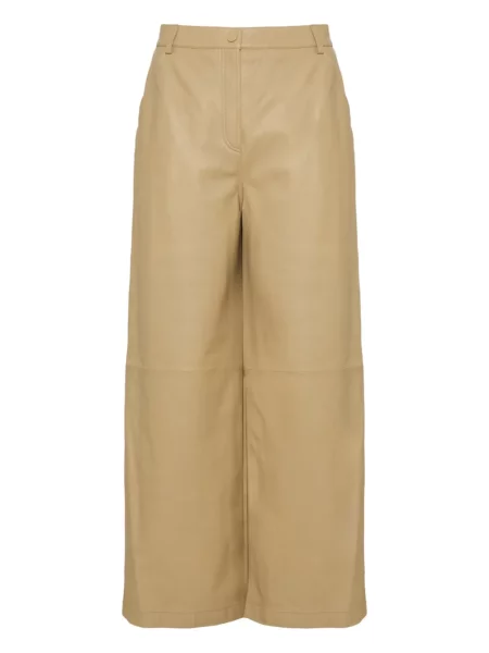 Pantaloni de piele Yves Salomon din piele