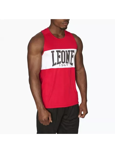 Тренировъчен потник LEONE Shock red червено