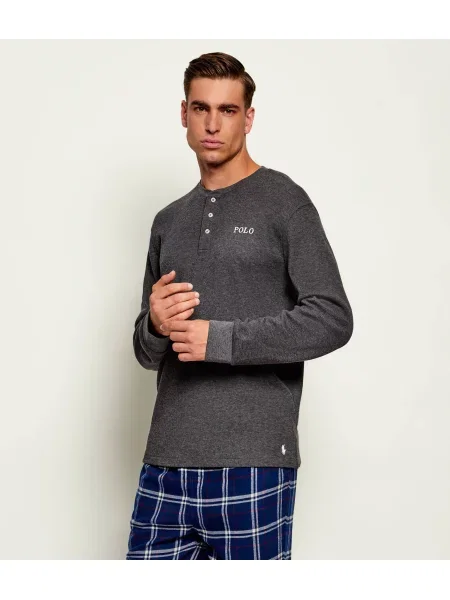 POLO RALPH LAUREN Top de pijama Henley gri
