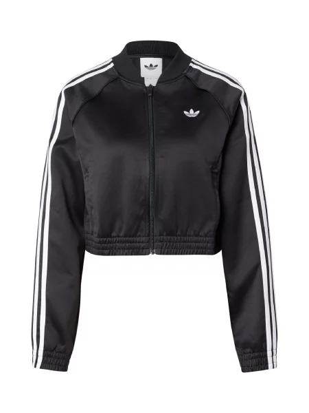 ADIDAS ORIGINALS Geacă de primăvară-toamnă negru alb