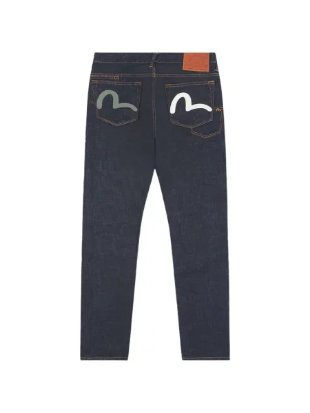 Blugi Evisu cu imagine albastru