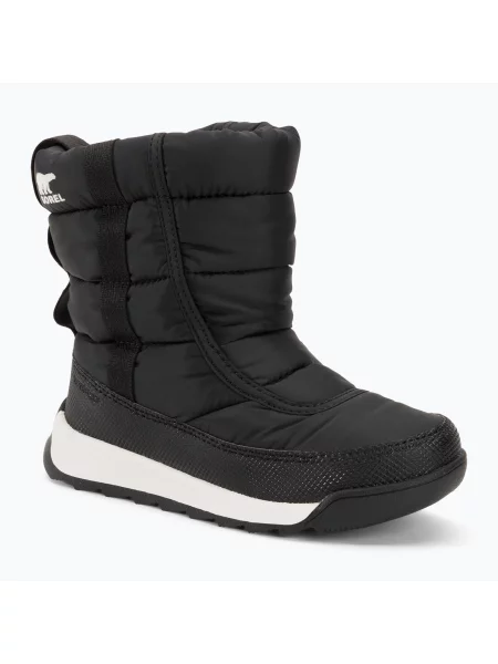 Śniegowce dziecięce Sorel Outh Whitney II Puffy Mid black czarne