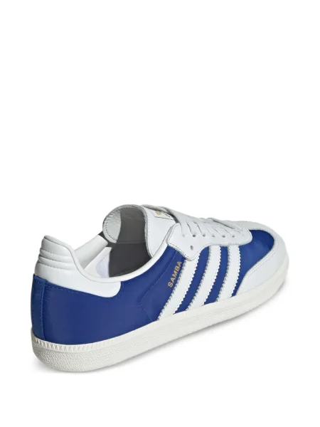 Sneakerși Adidas Samba cu dungi alb