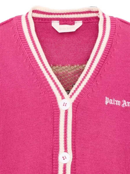 Dětské kardigan Palm Angels růžový