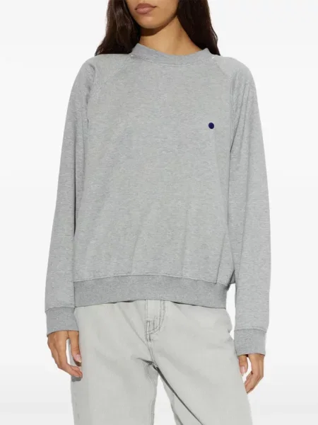 Hanorac crewneck Jil Sander cu decolteu rotund gri