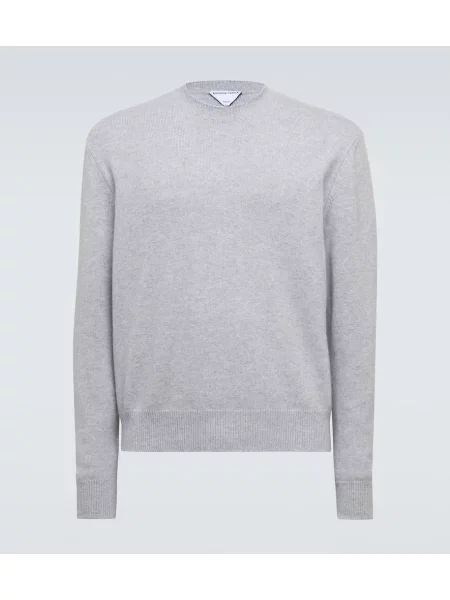 Pulover Bottega Veneta din piele gri
