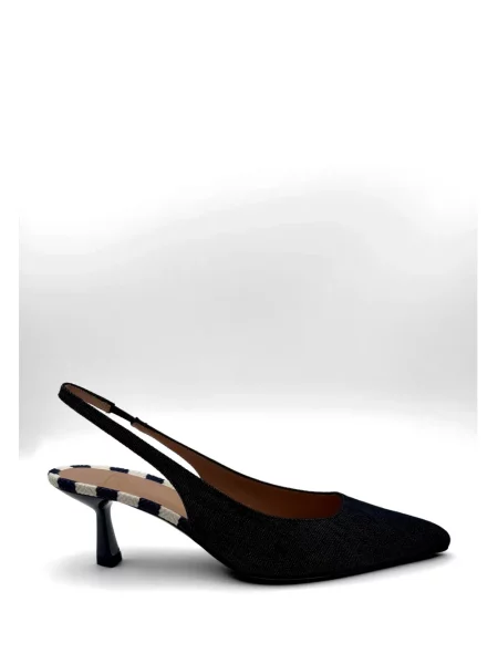 Pantofi cu toc Roberto Festa cu dungi slingback albastru