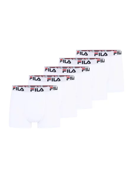 FILA Boxeri gri deschis / roșu / negru alb