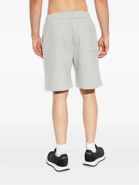 Pantaloni scurți Moncler cu autograf gri