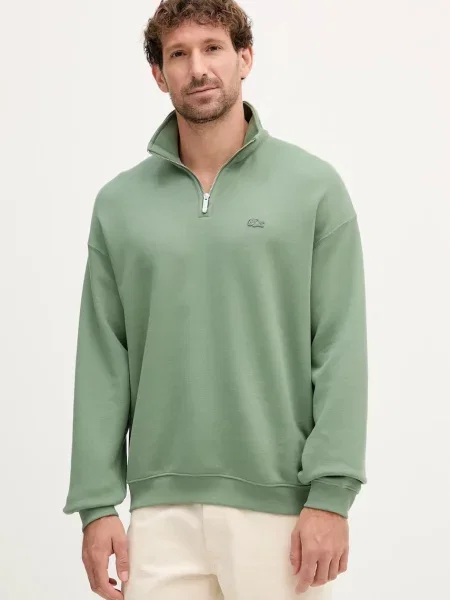 Lacoste Bluza Dresowa Typu Troyer gruen zielona