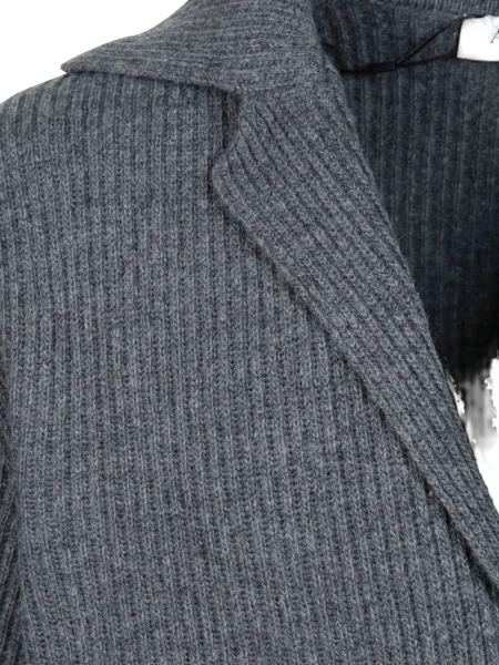 Gulerat cardigan Altea tricotate gri