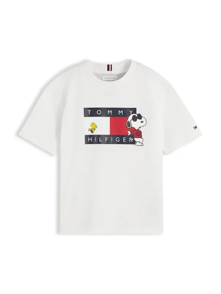 Tommy Hilfiger tričko detské x Peanuts biela