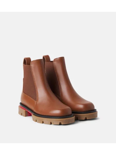 Μπότες chelsea Christian Louboutin καφέ