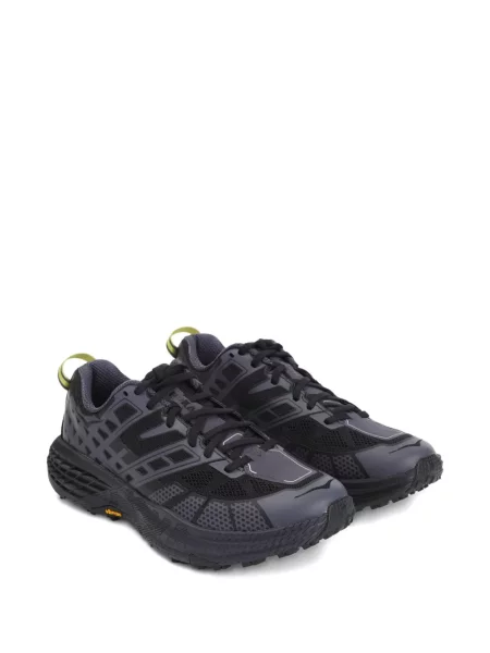 Sneakerși Hoka cu șireturi din dantelă negru
