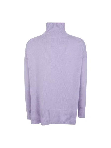 Sweter Kujten z kaszmiru fioletowy