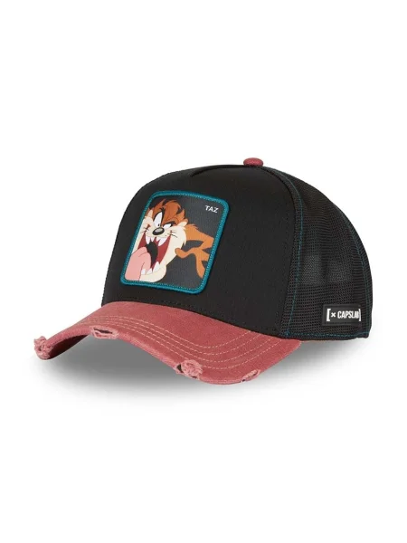 Kšiltovka Capslab x Looney Tunes s aplikací hnědá