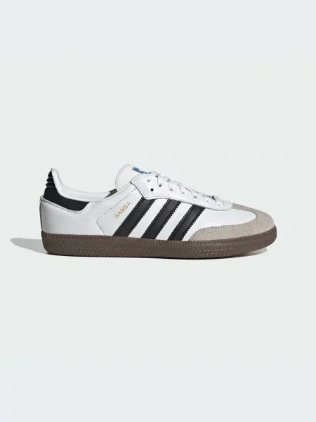 Шкіряні Дитячі Кеди низькі adidas Samba білий