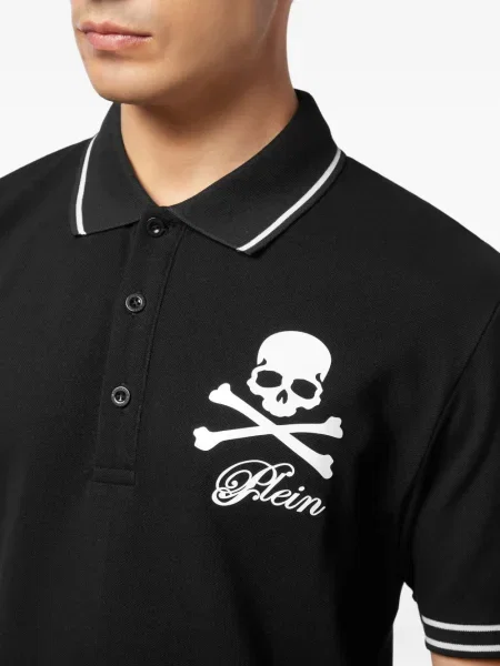 Polo Philipp Plein cu imagine negru
