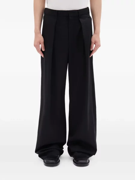 Pantaloni Ann Demeulemeester plisate negru
