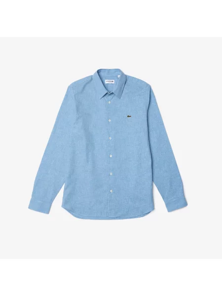 Lacoste Koszula Slim Fit Z Bawełny Chambray
