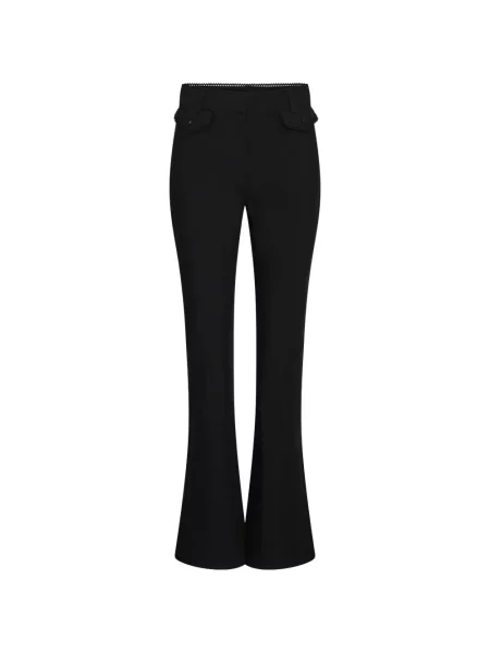 Pantaloni Rotate Birger Christensen din dantelă evazate negru