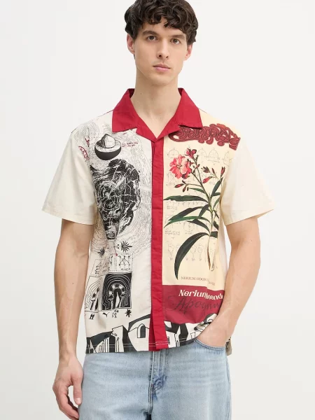 Puma koszula PALAIS ARTISAN Shirt relaxed beżowy