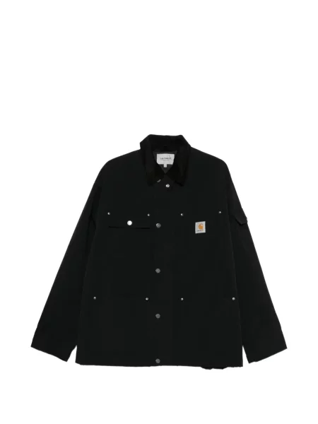 Gulerat geacă Carhartt Wip de catifea cord negru