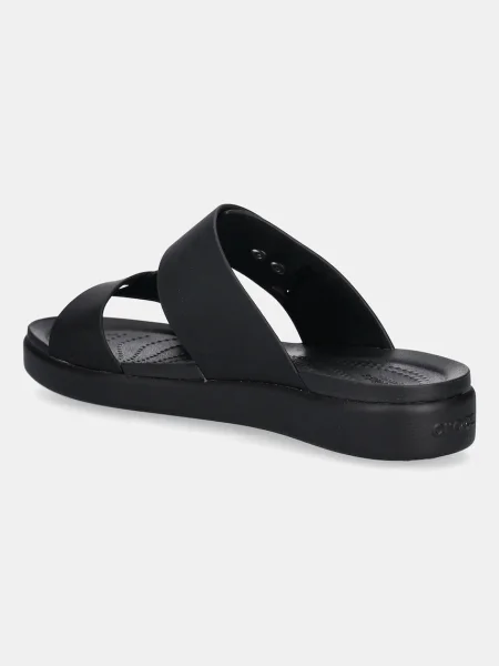 Csatos papucs Crocs fekete