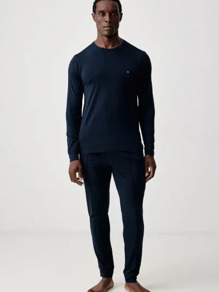Tommy Hilfiger piżama dwuczęściowa z modalem granatowa