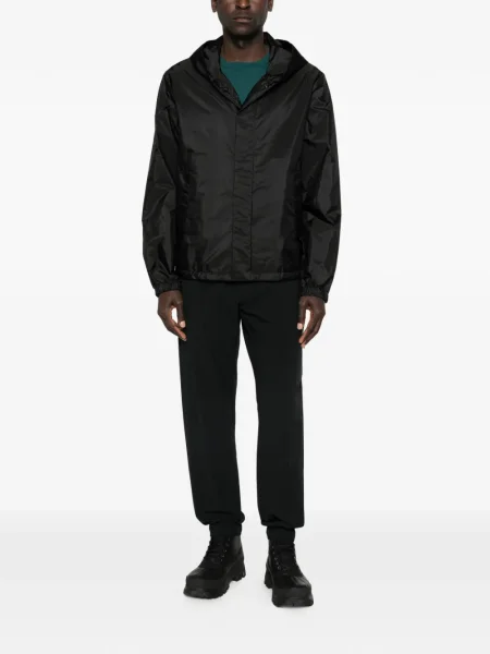 Geacă Moncler cu glugă negru
