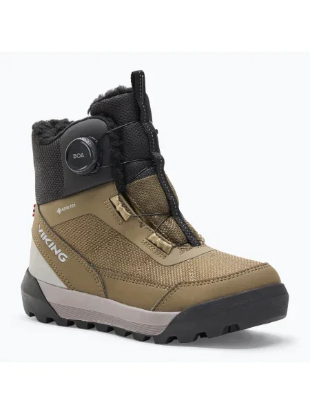 Gyerek hótaposó Viking Footwear Expower Warm GTX BOA khaki. Méret: 30 EU zöld