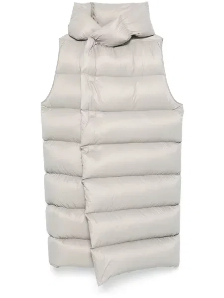 Палто Rick Owens с качулка сиво