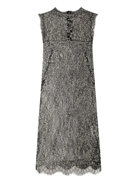 Rochie mini Dolce & Gabbana din dantelă de costum negru