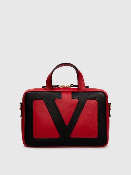 Шкіряна сумка кросбоді Viva Superstar Valentino червона