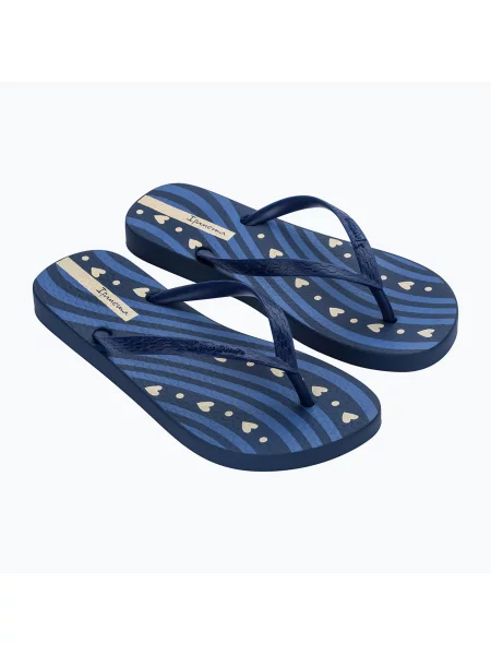 Șlapi pentru femei Ipanema Classica Happy XVIII blue/blue/beige bej