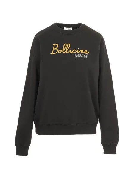 Pulover Mc2 Saint Barth cu broderie negru
