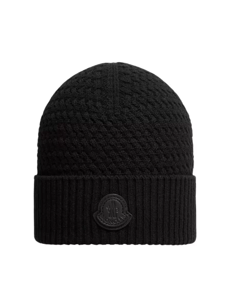 Czapka Moncler czarna