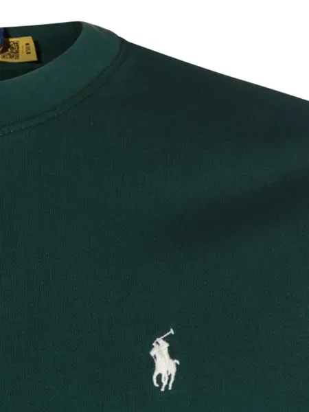 Суичър без качулка Polo Ralph Lauren бродиран зелено