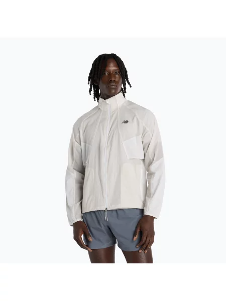 Bežecká bunda New Balance sivá