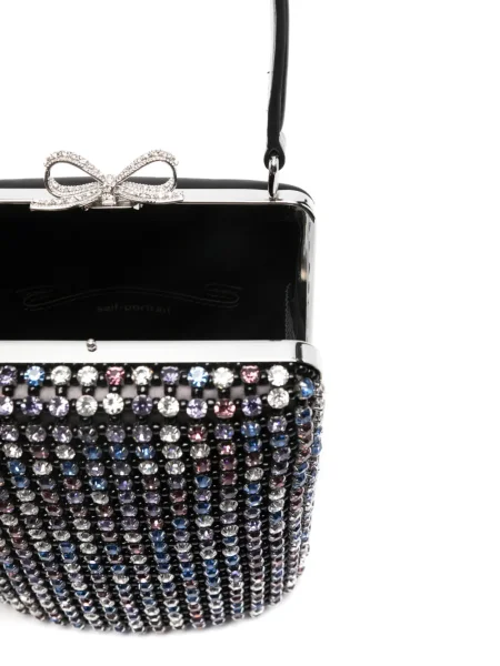 Geantă Self-portrait de cristal negru