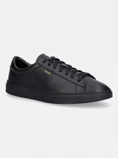 BOSS Kieran sneakers pentru bărbați din piele negru