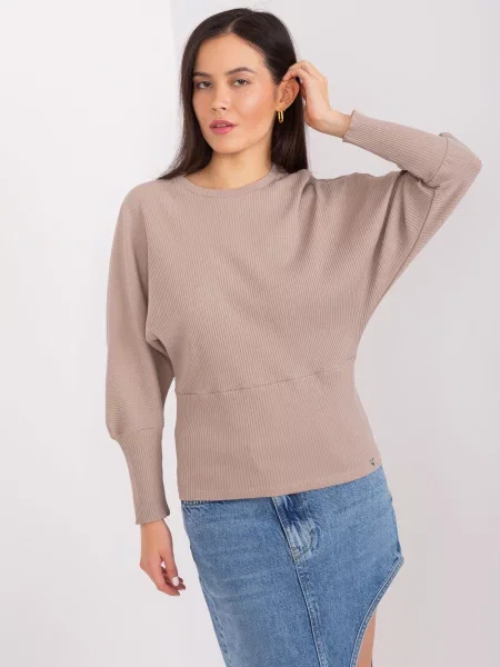Bluză Fashionhunters bej