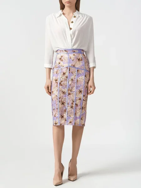Юбка Elisabetta Franchi фиолетовая