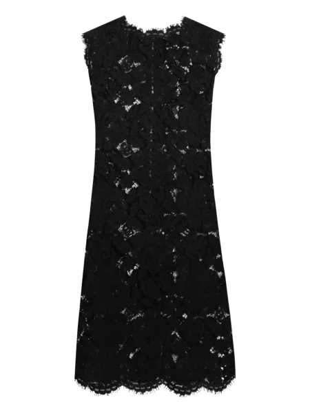Rochie mini Dolce & Gabbana din dantelă de costum negru