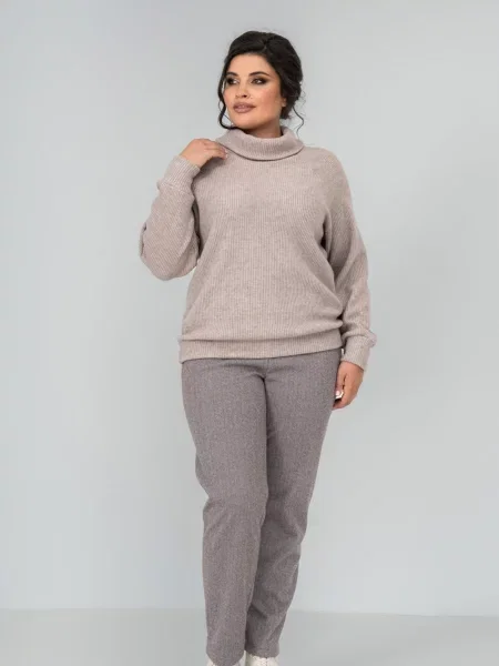 Светр All Posa світло-коричневий коричневий