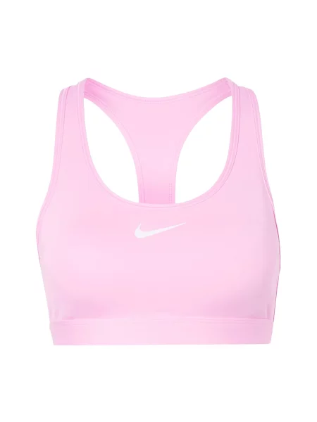 NIKE Sutien sport SWSH rosé alb