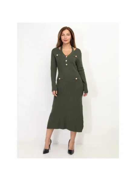 Rochie La Modeuse kaki