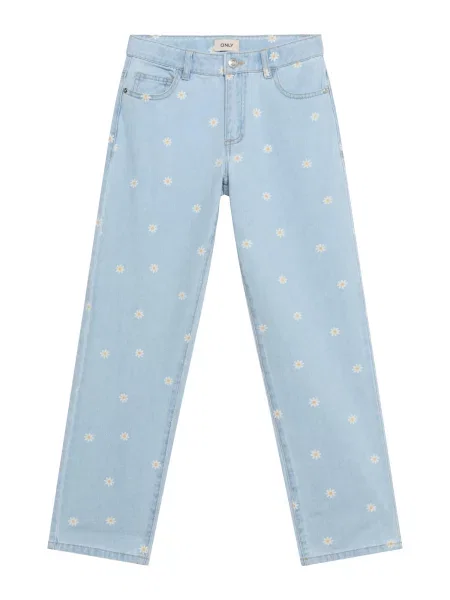 ONLY GIRLS Jeans KOGROBYN albastru deschis / galben alb
